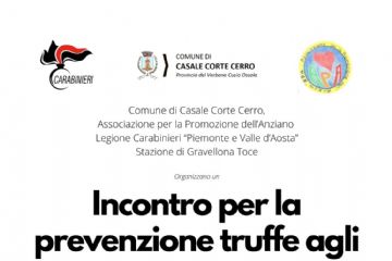 Incontro per la prevenzione di truffe agli anziani