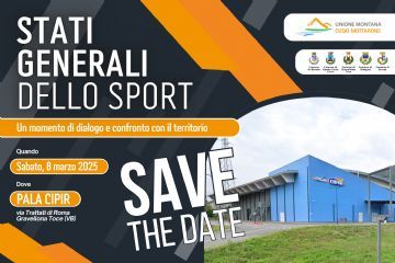 Locandina "save the date" stati generali dello sport