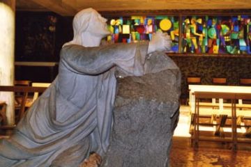 Santuario del Getsemani - Statua di Gesù nell'agonia della notte del giovedì santo